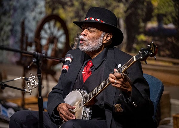 A performance by Sparky and Rhonda Rucker at the Reece Museum.